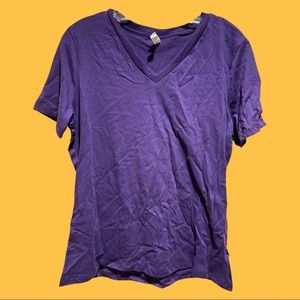 Relaxed Jersey V-Neck Tee.